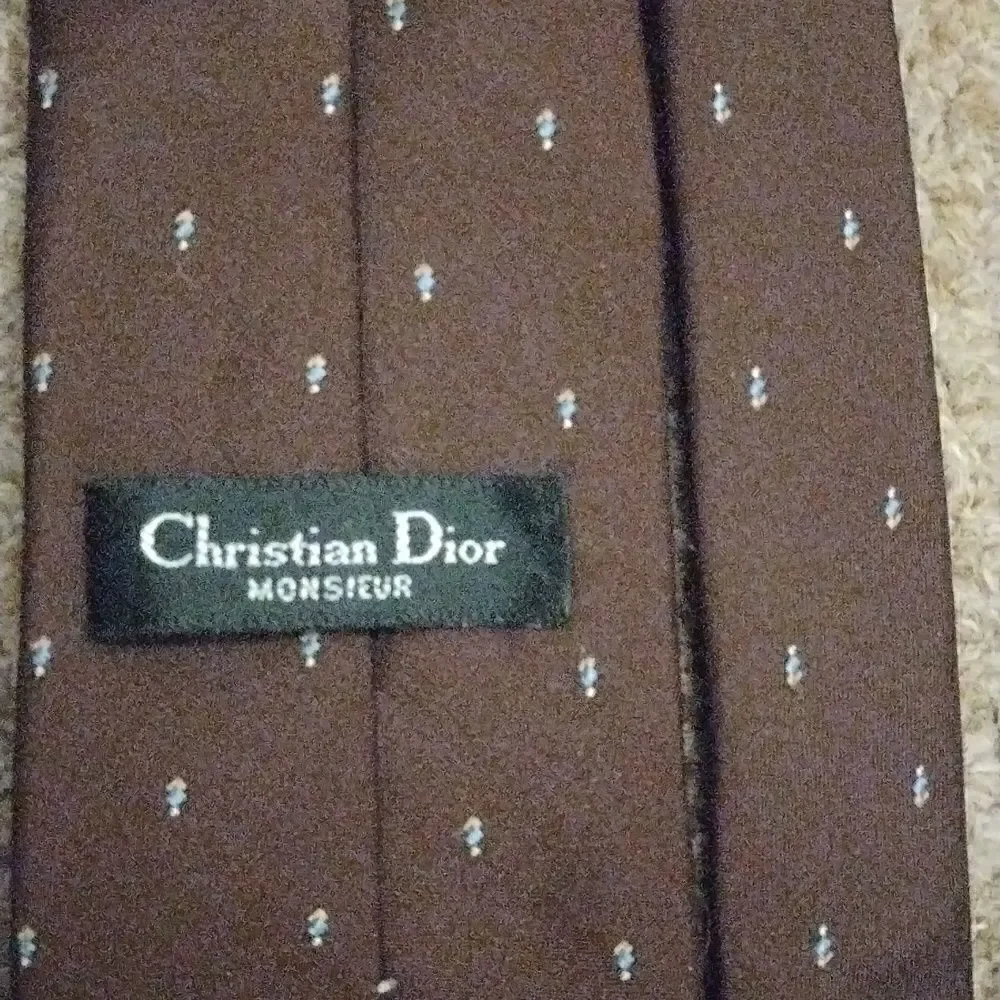 Christian Dior brown tie